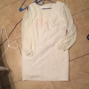 Midi Sheer Sleeve Crew Neck Summer Dress